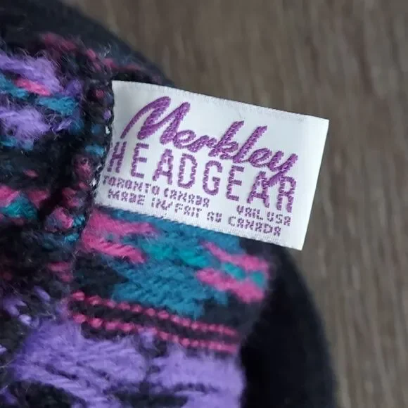 Vintage Merkley Headgear Virgin Wool Fleece Lined Beanie - Picture 5 of 6